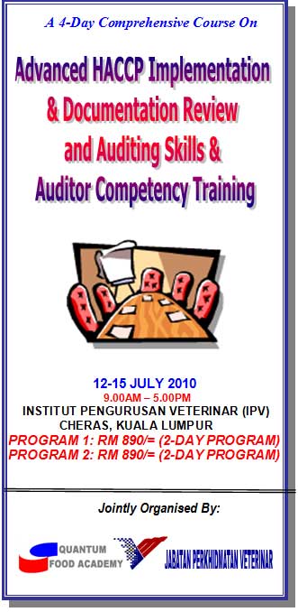 ADVANCED HACCP WORKSHOP